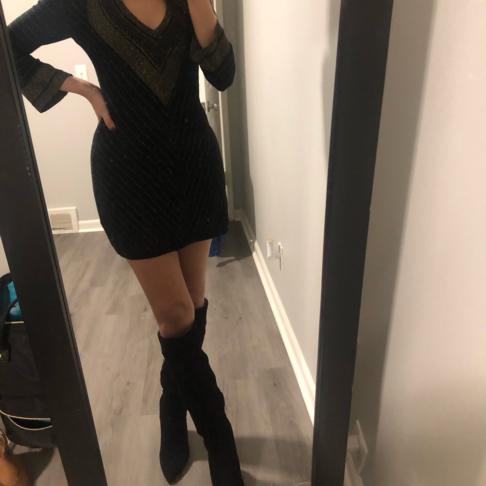 Guess fitted long sleeve dressed